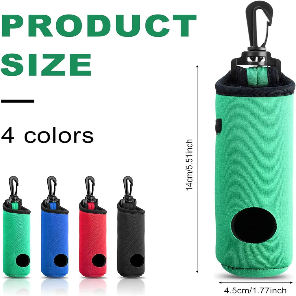 1Pc Golf Tee Holder, Golf Ball Carry Bag Pouch Golf Ball Holder Keychain Belt Clip, Golf Gifts Accessories