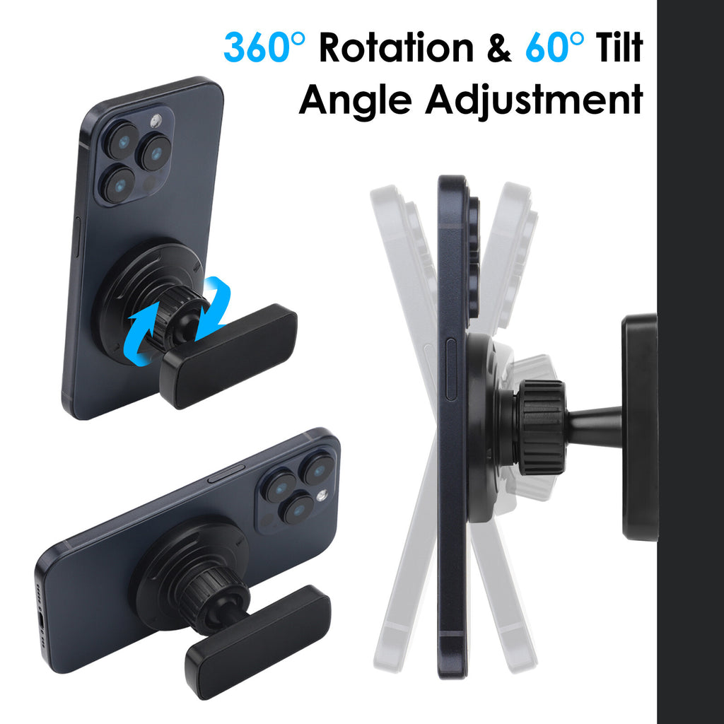 Strong Magnetic Phone Holder for Gym Golf Cart 360 Rotation Magsafe Phone Holder