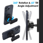 Strong Magnetic Phone Holder for Gym Golf Cart 360 Rotation Magsafe Phone Holder