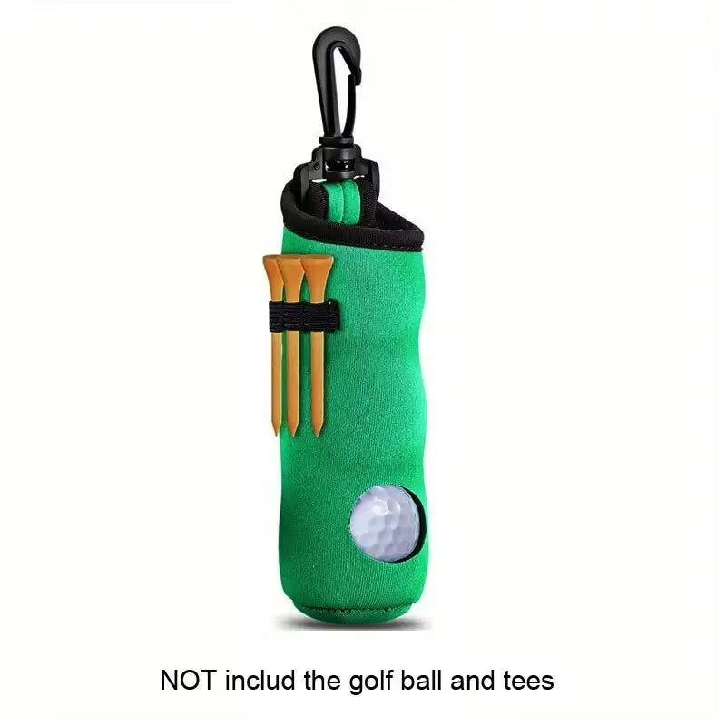 1Pc Golf Tee Holder, Golf Ball Carry Bag Pouch Golf Ball Holder Keychain Belt Clip, Golf Gifts Accessories
