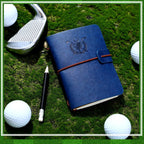 Golf Scorecard Book with Pencil Leather Golf Journal Scorecard Holder Accessorie