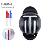1Pc Golf Ball Line Liner Drawing Marking Alignment Putting Tool and 2 Pieces Golf Ball Marker Pen, Golf Scribe Accessories