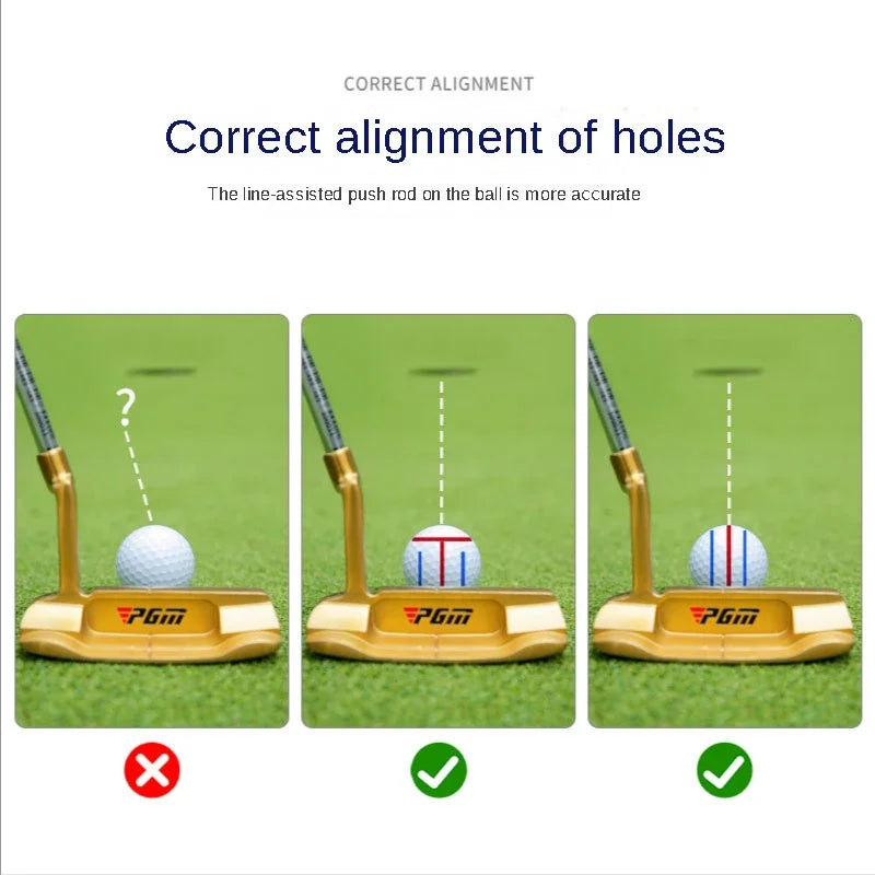 1Pc Golf Ball Line Liner Drawing Marking Alignment Putting Tool and 2 Pieces Golf Ball Marker Pen, Golf Scribe Accessories