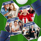 Golf Scorecard Book with Pencil Leather Golf Journal Scorecard Holder Accessorie