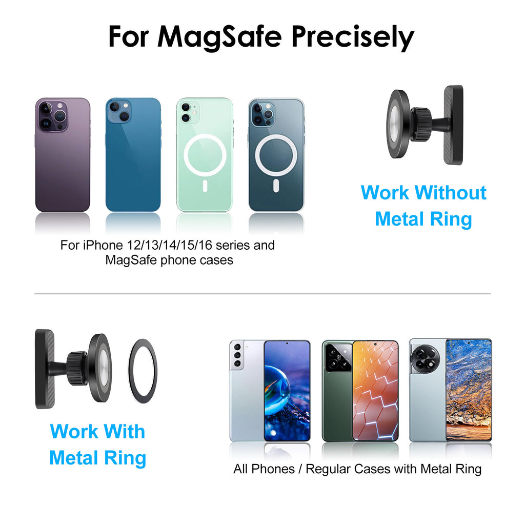 Strong Magnetic Phone Holder for Gym Golf Cart 360 Rotation Magsafe Phone Holder